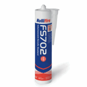 Cartouche de 310ml de mastic acrylique - coupe-feu 4 heures.