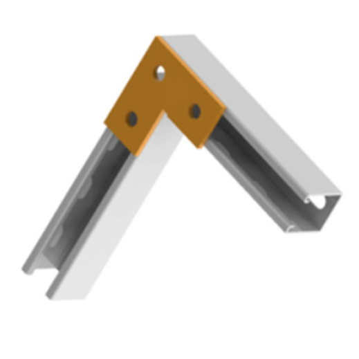 Plaque en L pour rail strut 1 Plaque en L pour rail strut