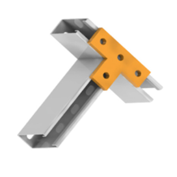 Plaque en T pour rail strut 1 Plaque en T pour rail strut