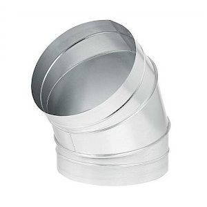 Coude à 45°, acier inoxydable 304L, diamètre 450 1 Coude à 45°, acier inoxydable 304L, diamètre 450