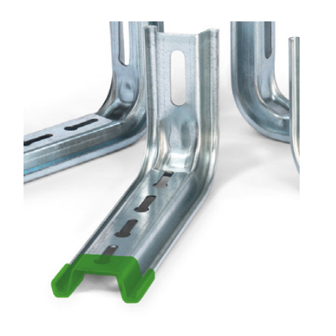 Étrier en L clipsable pour chemins de câbles dalle, longueur 300mm 1 Étrier en L clipsable pour chemins de câbles dalle, longueur 300mm