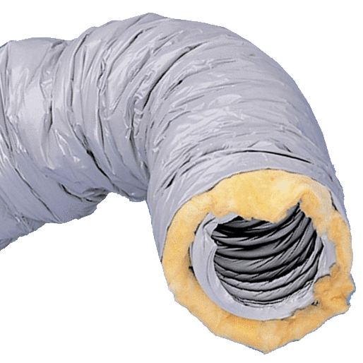 Gaine flexible PVC isolée 25mm, Ø 100, Lg : 6ml 1 Gaine flexible PVC isolée 25mm, Ø 100, Lg : 6ml