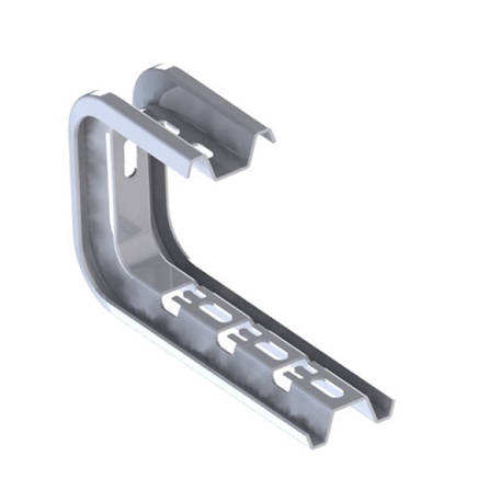 Étrier en C pour chemins de câbles dalle, longueur 150mm 1 Étrier en C pour chemins de câbles dalle, longueur 150mm