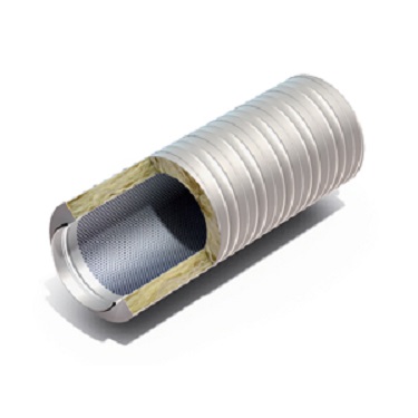 Silencieux circulaire direct avec isolant ép 100 - Lg 900 - Ø 355 à joint 1 Silencieux circulaire direct avec isolant ép 100 - Lg 900 - Ø 355 à joint