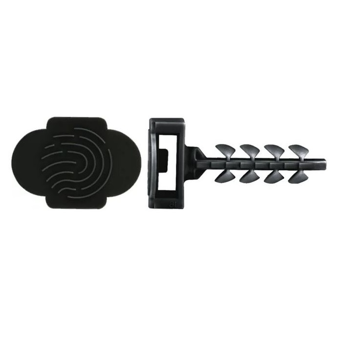 Boîte de 100 embases rapides nylon 6x30 - tête large < 9 mm - noir 1 Boîte de 100 embases rapides nylon 6x30 - tête large < 9 mm - noir