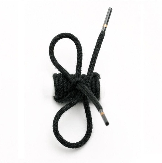 Lacet rond noir 130cm 1 Lacet rond noir 130cm