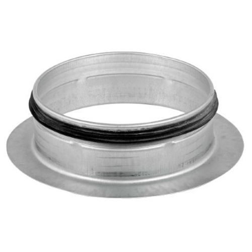 Piquage plat à 90° en acier galvanisé avec joint EPDM, Ø 125 1 Piquage plat à 90° en acier galvanisé avec joint EPDM, Ø 125