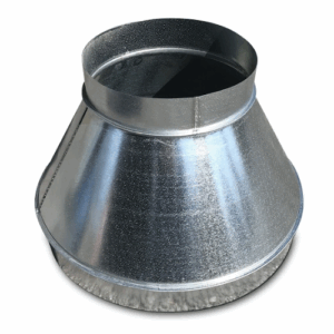 Réduction centrée, acier galvanisé Z275, Ø 125 - 80