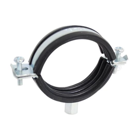 "Collier isophonique électrozingué à embase M8, Ø 8-13mm _1/4""" 1 "Collier isophonique électrozingué à embase M8, Ø 8-13mm _1/4"""