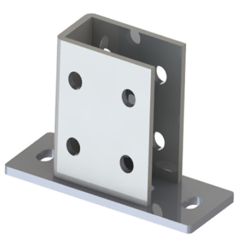 Support mural vertical pour rail 41x82 1 Support mural vertical pour rail 41x82