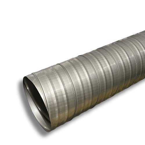 Gaine spiralée, acier inox 304L, longueur 3ml, Ø 1120 1 Gaine spiralée, acier inox 304L, longueur 3ml, Ø 1120