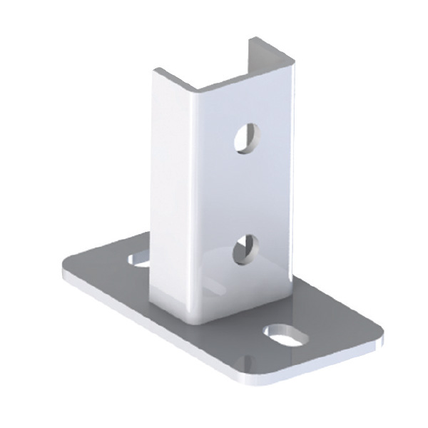 Pied vertical light pour rail strut 41x21 et 41x41 1 Pied vertical light pour rail strut 41x21 et 41x41