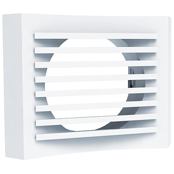 Terminal mural aluminium blanc TMP Ø 100 1 Terminal mural aluminium blanc TMP Ø 100