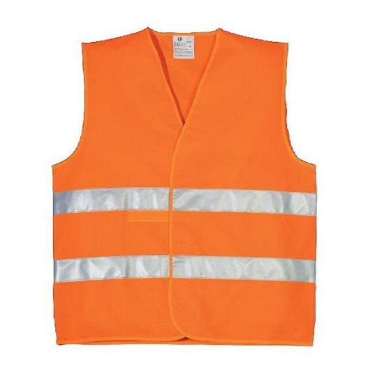 Gilet de chantier haute visibilité orange taille XXL 1 Gilet de chantier haute visibilité orange taille XXL