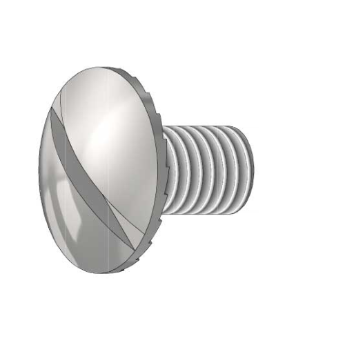 Boîte de 200 boulons à tête ronde + écrou M6x10mm 1 Boîte de 200 boulons à tête ronde + écrou M6x10mm