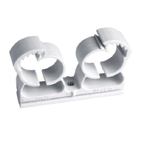 Boîte de 50 colliers nylon blanc double multidiamètre 14-18mm 1 Boîte de 50 colliers nylon blanc double multidiamètre 14-18mm