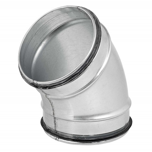 Coude à 45° en acier galvanisé avec joint EPDM, Ø 560 1 Coude à 45° en acier galvanisé avec joint EPDM, Ø 560