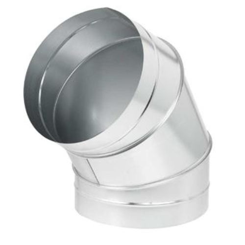 Coude à 75°, acier galvanisé Z275, Ø 400 1 Coude à 75°, acier galvanisé Z275, Ø 400