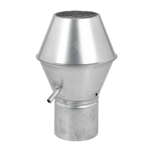 Chapeau à jet vertical, acier galvanisé Z275, Ø 355 1 Chapeau à jet vertical, acier galvanisé Z275, Ø 355