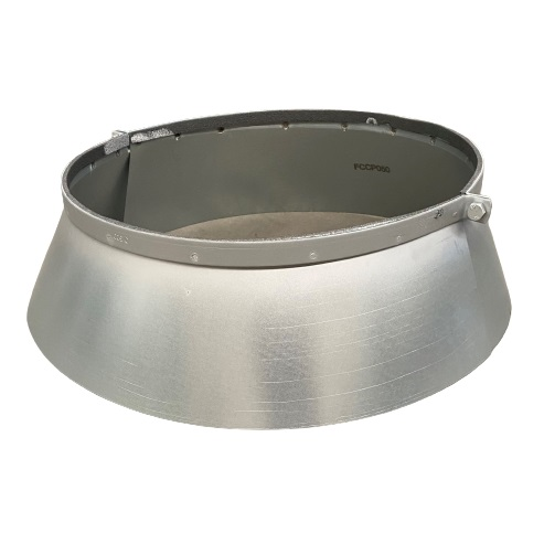 Collerette pare-pluie, acier galvanisé Z275, Ø 710, embase 870 1 Collerette pare-pluie, acier galvanisé Z275, Ø 710, embase 870